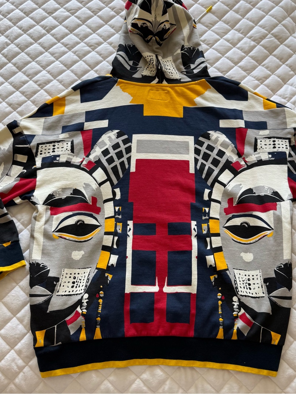 AGTAWH Vic Garcia Unity Print French Terry Hoodie Sweatshirt Men's Size Large